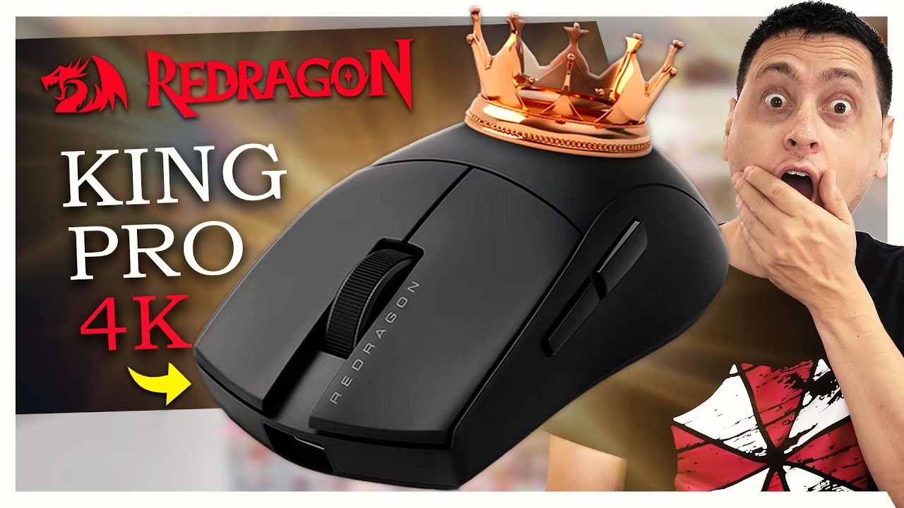 Mouse Redragon King Pro 4k (M916-PRO-4K) é bom? Unboxing e Review