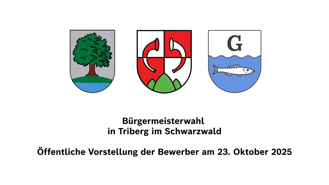 Bürgermeisterwahl Triberg im Schwarzwald 2025 – Öffentliche Vorstellung der Bewerber