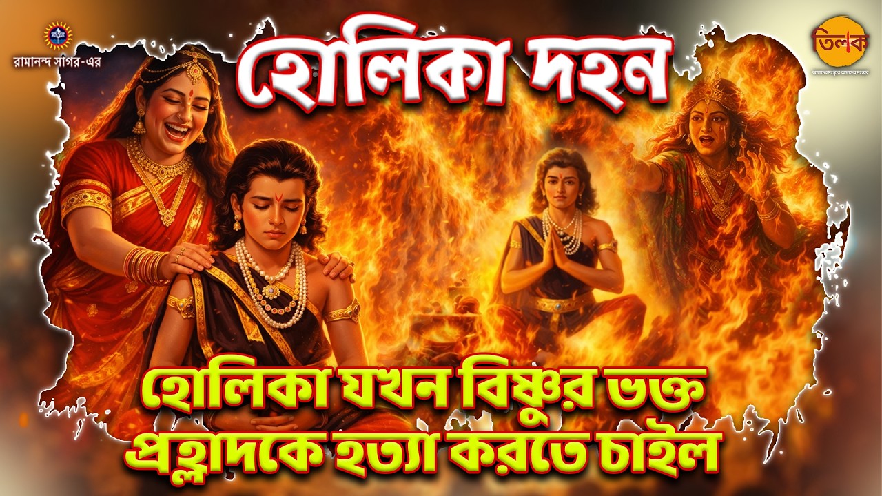হোলিকা যখন বিষ্ণুর ভক্ত প্রহ্লাদকে হত্যা করতে চাইল | হোলিকা দহন কাহিনী ২০২৬
