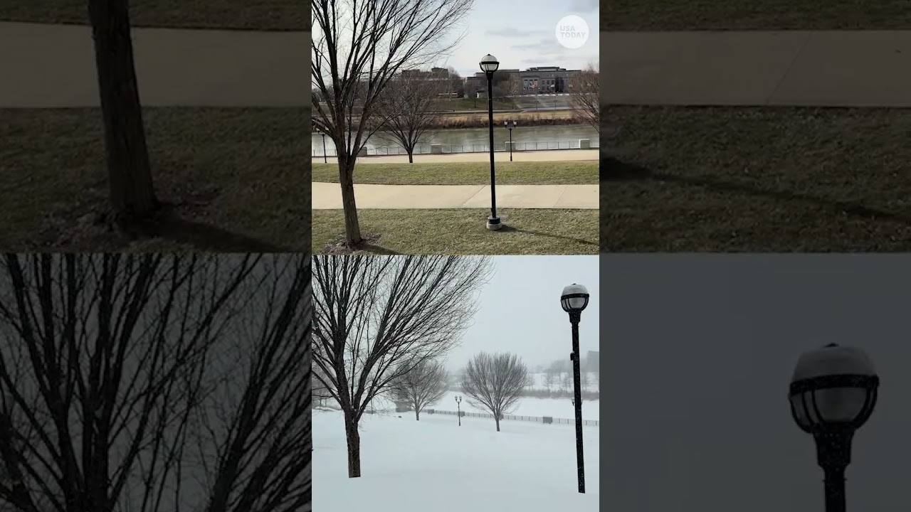 Winter storm brought snow and ice. See videos from before and after.