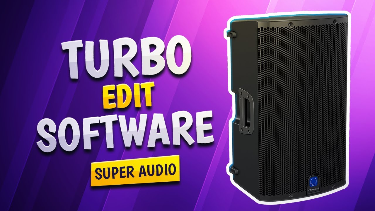 Controla las cabinas Turbosound desde tu PC / Turbosound Edit /IQ18B /IQ15/ IQ12/ IQ10/ IQ8