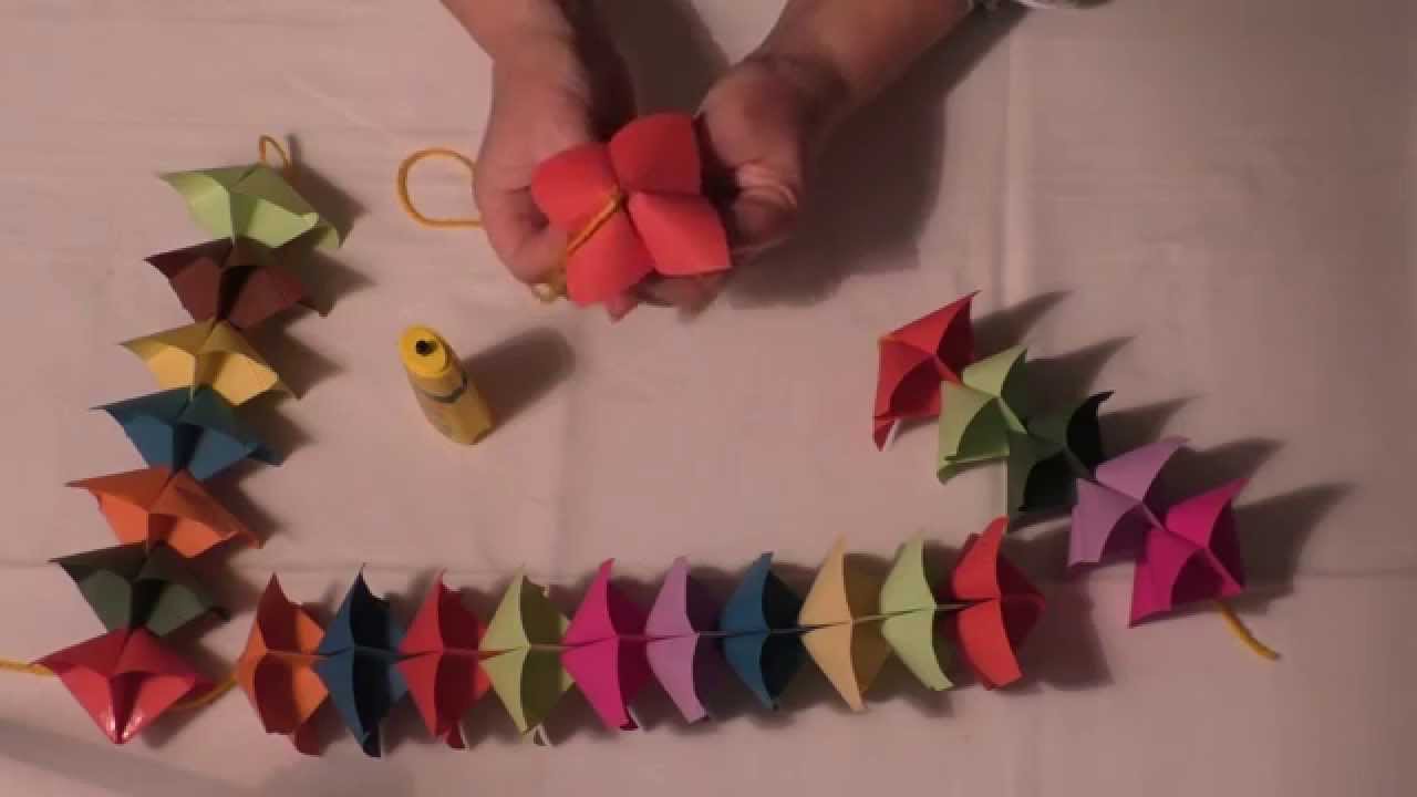 Faschingsdeko aus Tonpapier
