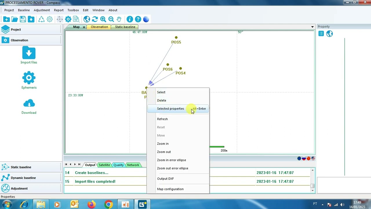 Processamento de Pontos_Software Compass Solution_SR2 Qianxun