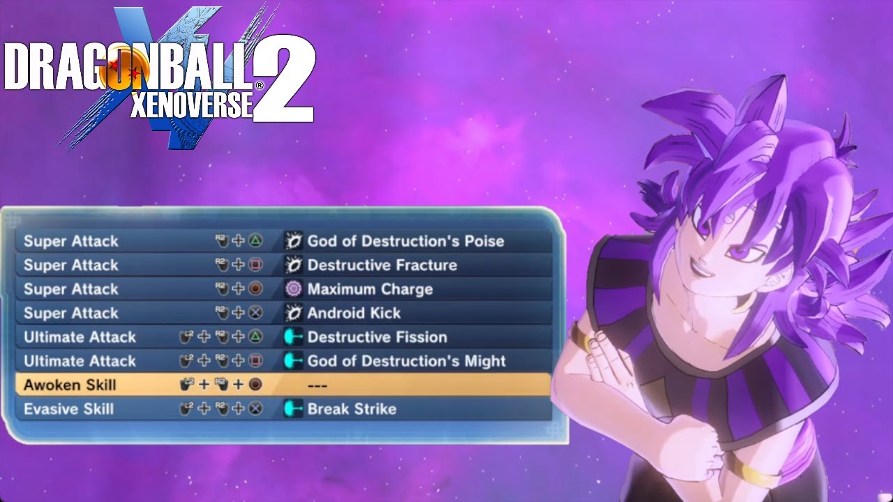 Goddess of Destruction/Ultra Ego Female Saiyan Build! (Level 160) Dragon ball Xenoverse 2