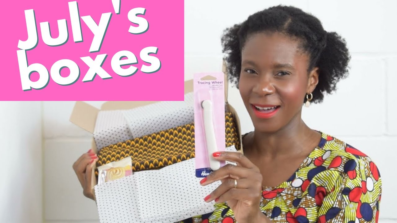 African Wax Print Fabric Sewing Subscription Boxes! Let's look inside July's three boxes!!