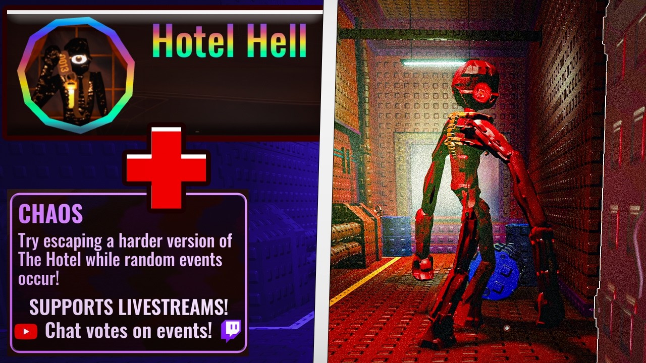 HOTEL HELL + CHAOS MODE no DOORS 👁️ - SERÁ IMPOSSÍVEL??