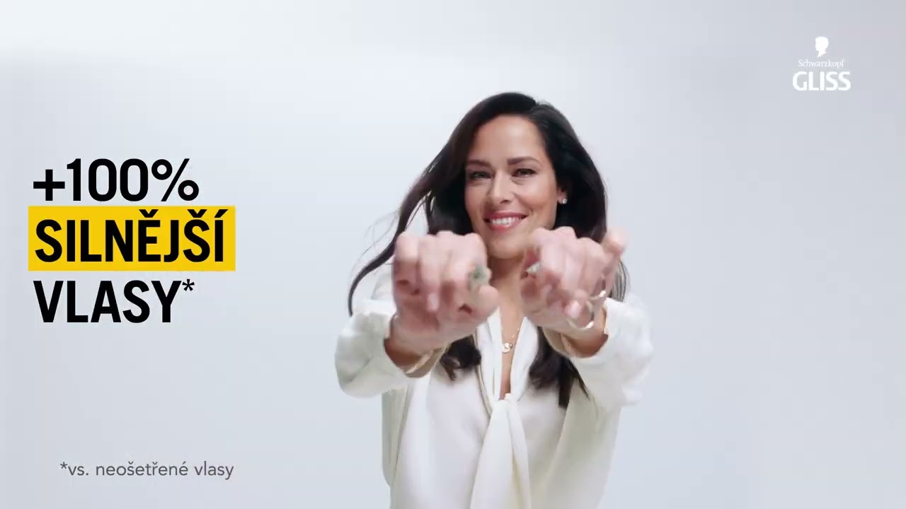 100% silnější vlasy s novými Schwarzkopf Gliss šampony!