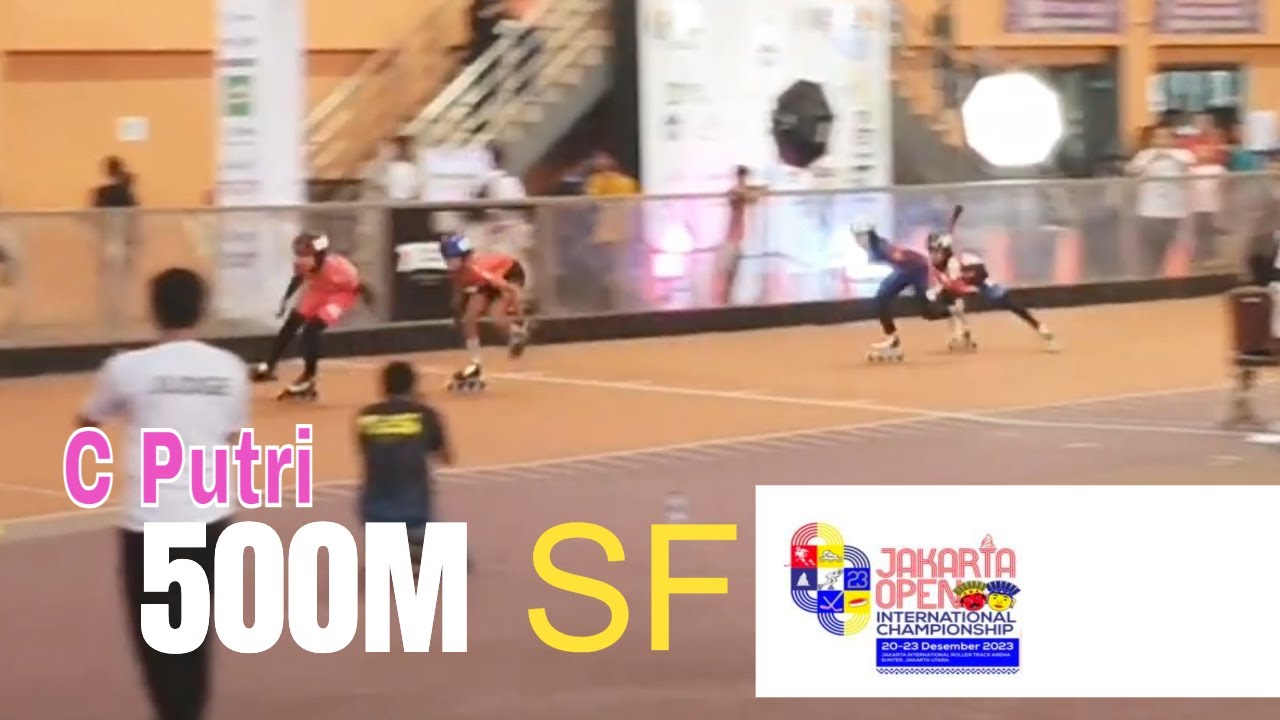 Semifinal 500m+D Cadet C Putri, Jakarta Open International Championship - Lomba sepatu roda