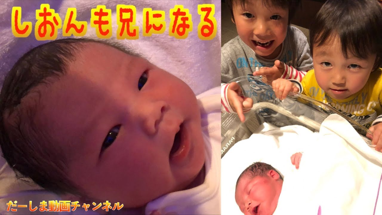 【感動】しおんも兄になる！４月５日 新しい家族の誕生！赤ちゃんの名前発表します♪産まれてきてくれてありがとう！