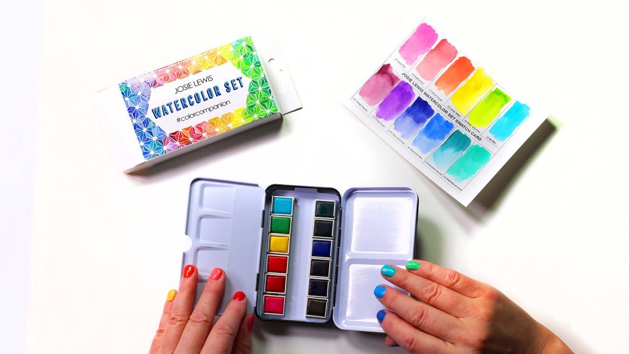 Unboxing! Custom  12 Color Watercolor Set
