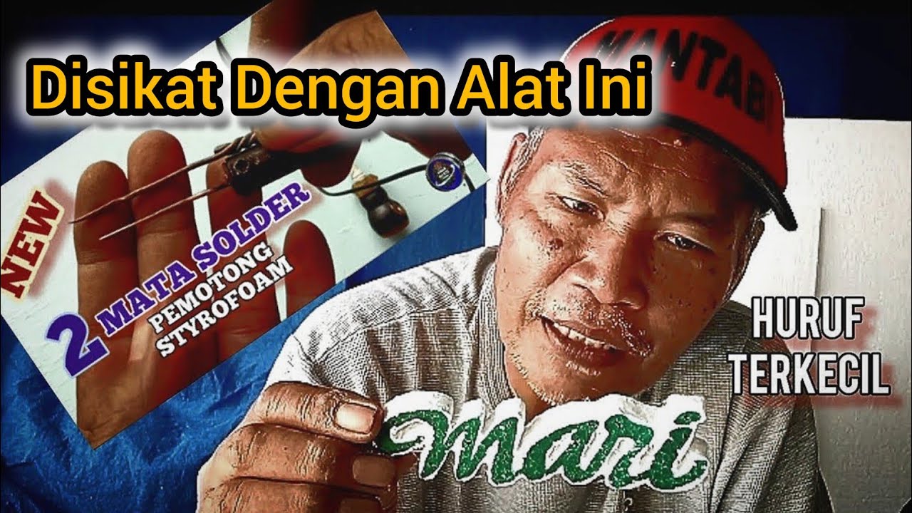 Modifikasi Solder Untuk Membuat Huruf Dari Styrofoam - Pemula Wajib Coba #huruf #styrofoam