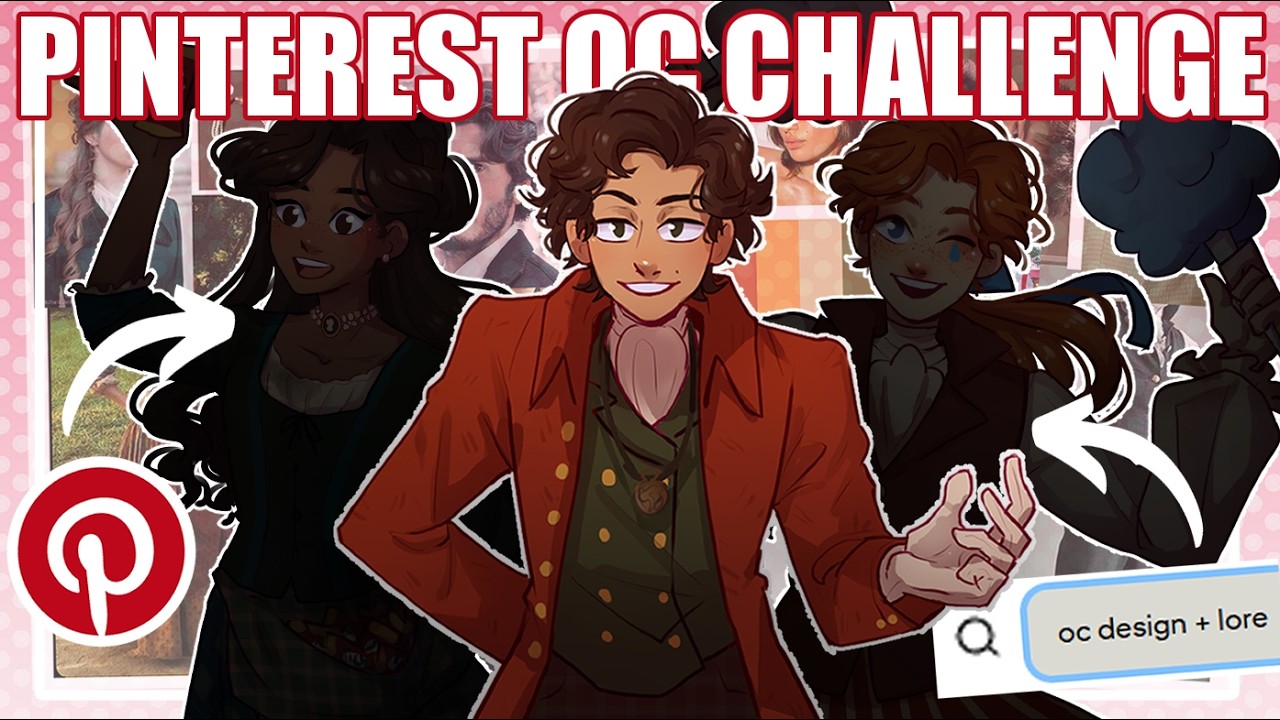 Пробую себя в челлендже Pinterest OC! &mdash; [Дизайн персонажей + История!]