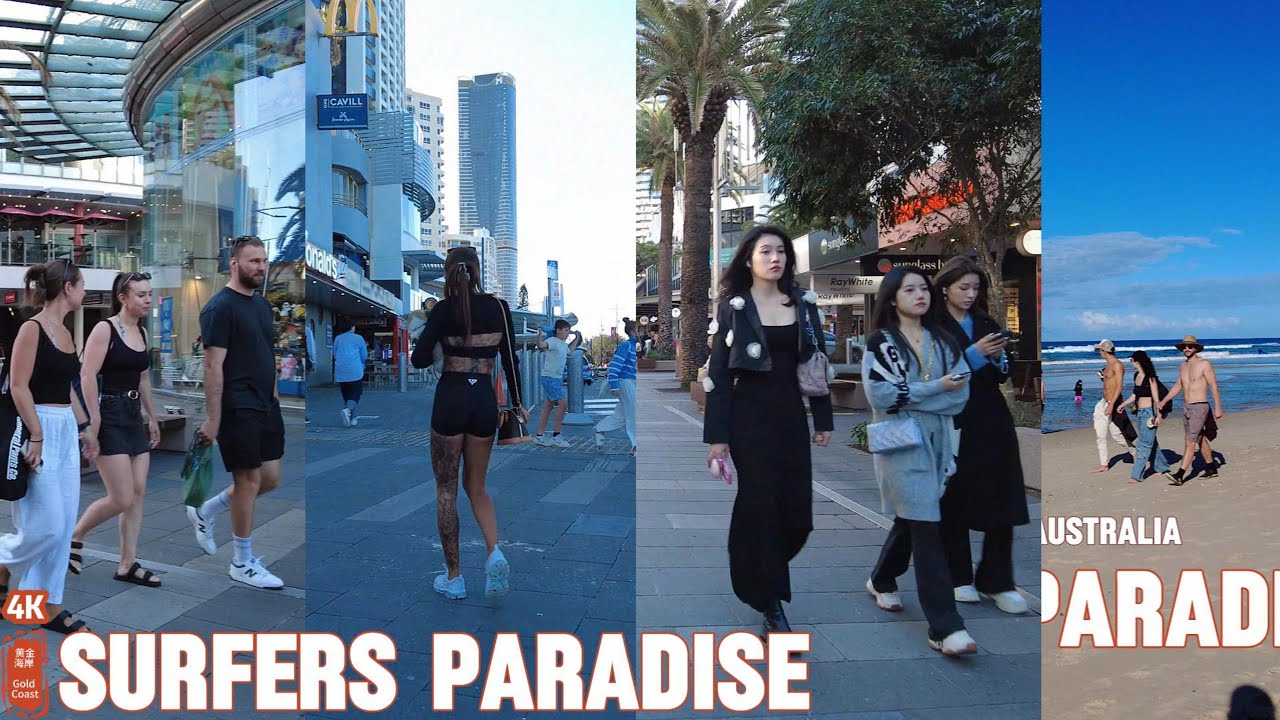 [4k] Explore Surfers Paradise Wednesday 24 July 2024 | Gold Coast | Queensland | Australia