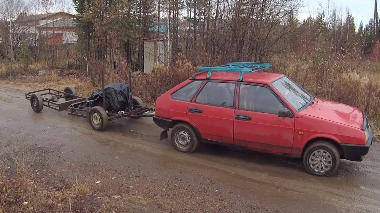 Вездеход   переломка на шинах низкого давления  Часть 2  Транспортировка трансмиссии