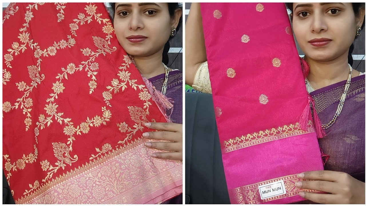 new fancy banaras sarees 😍😍😍😍
