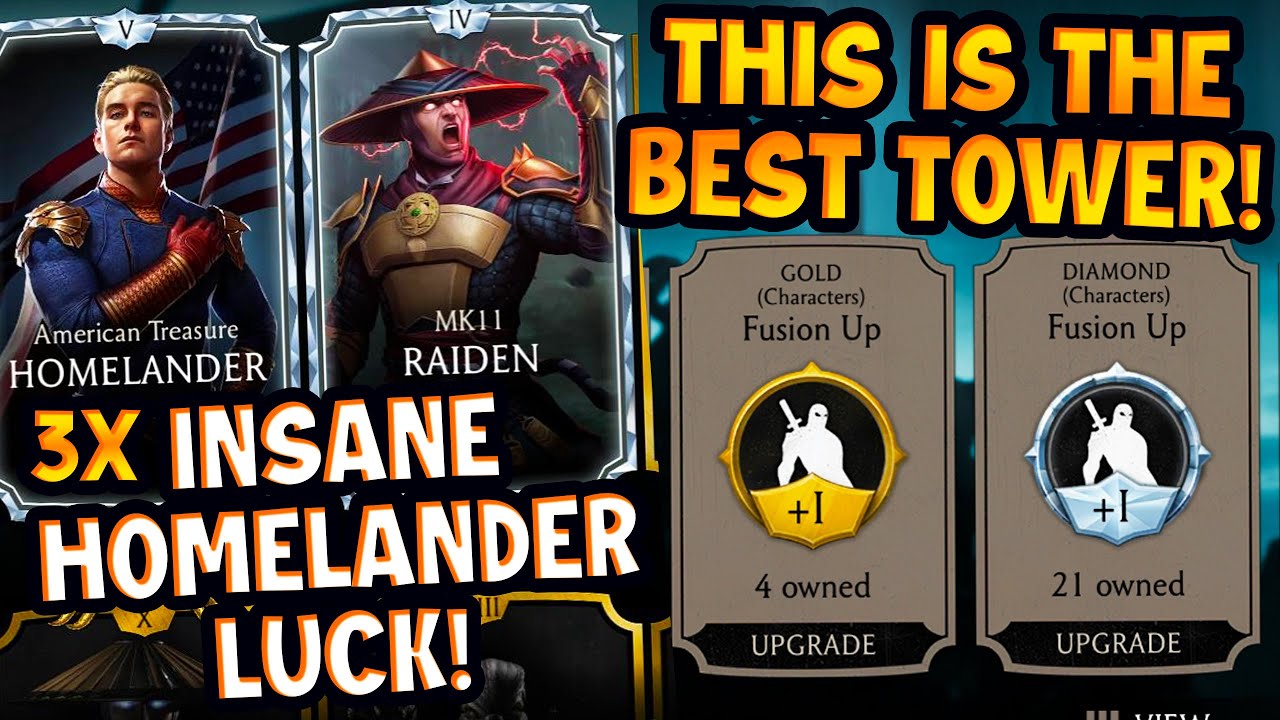 Tower of Time is THE BEST TOWER in MK Mobile! Luckiest Homelander Pulls...
