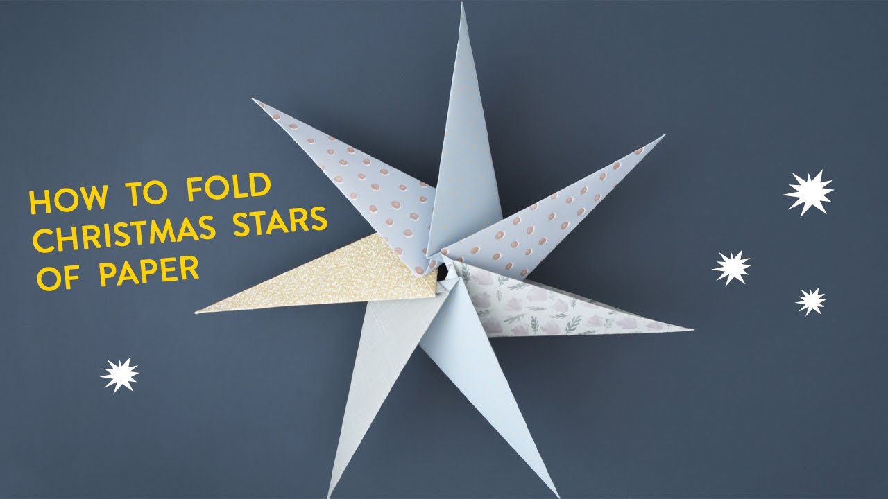 How to fold Christmas stars of paper - DIY by Søstrene Grene