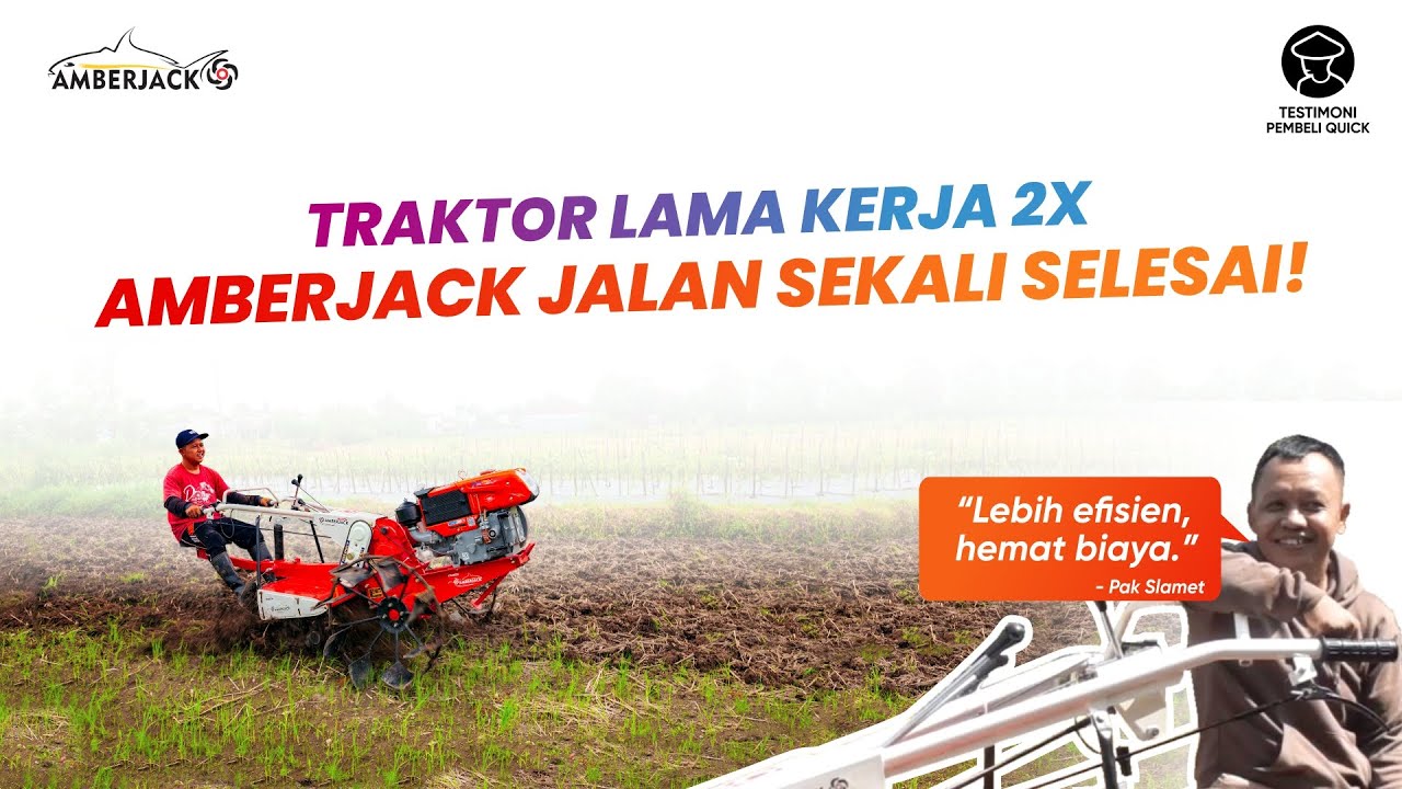 Traktor yang Bikin Petani Kaget: Sekali Jalan Langsung Beres! | Amberjack Rotary