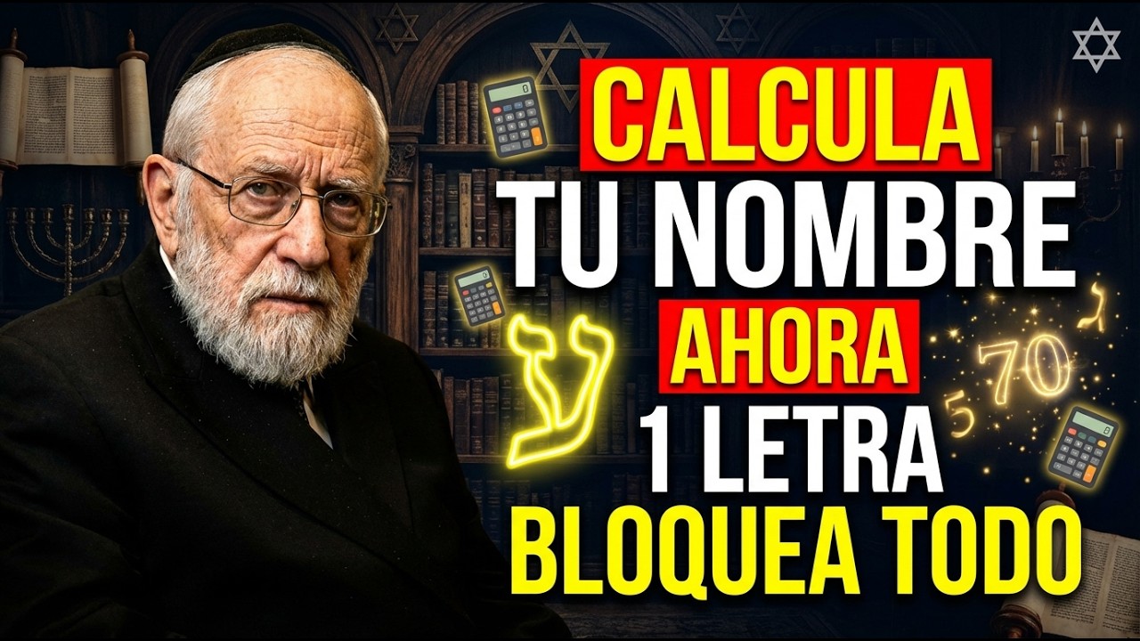 🔴 ¡DA MIEDO! UNA Letra En Tu NOMBRE BLOQUEA Riqueza — RABINO Revela CUÁL Es (Calcula AHORA)