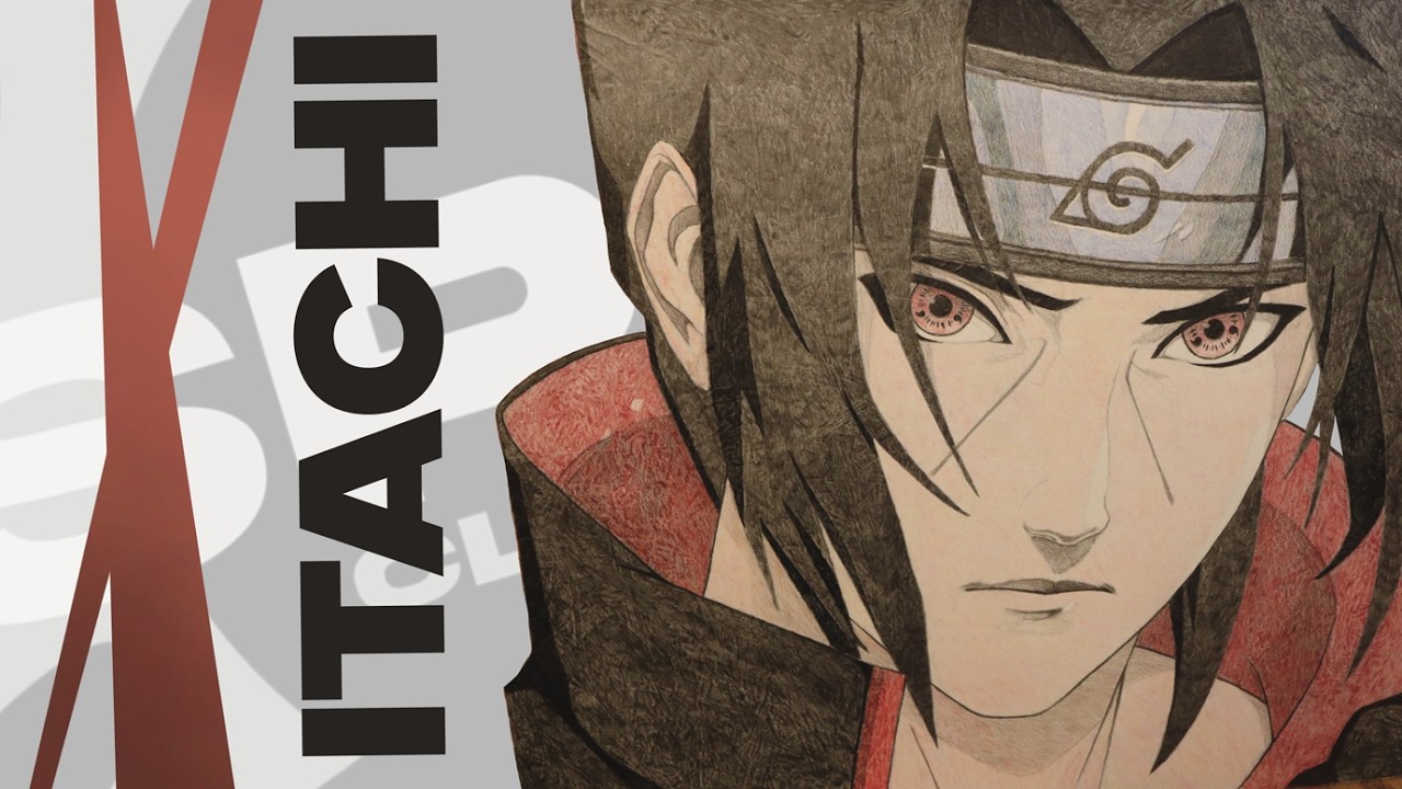 Itachi portrait drawing | Graphite pencil Timelapse
