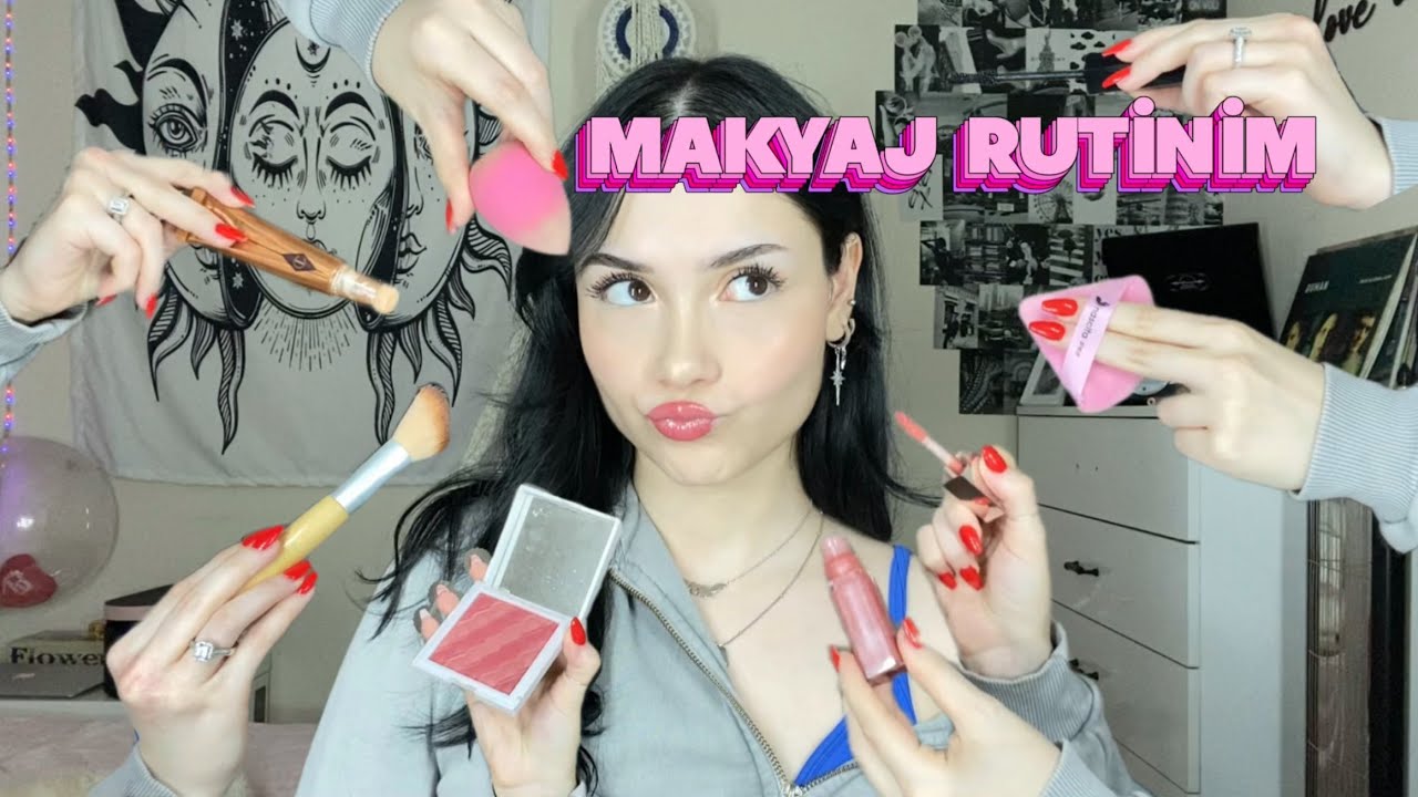 MAKYAJ RUTİNİM (rezil lise anılarım eşliğinde) 🎀💗