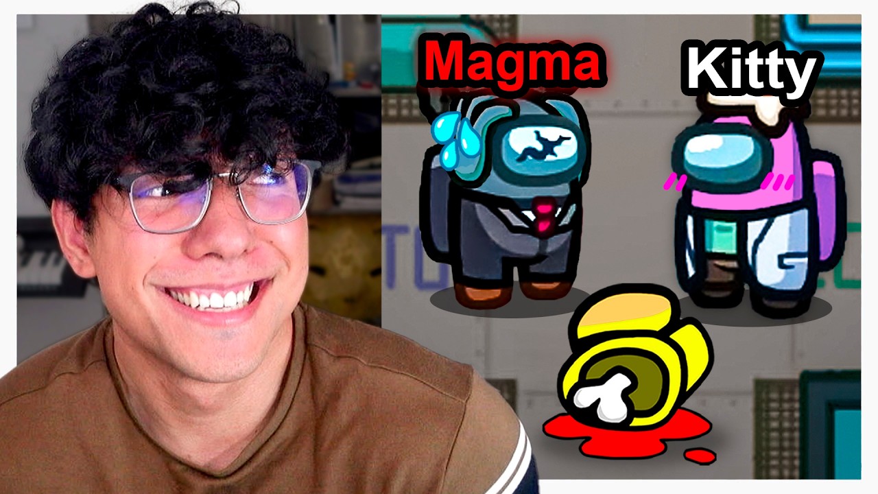 Magma Juega AMONG US con la HERMANA de Capitán Gato 😈🔪