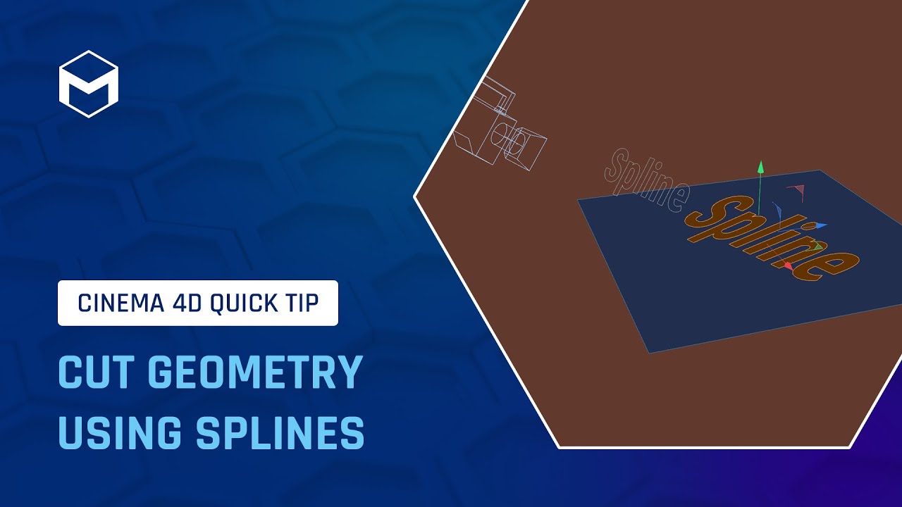 #C4DQuickTip 127: Cut Geometry Using Splines in Cinema 4D