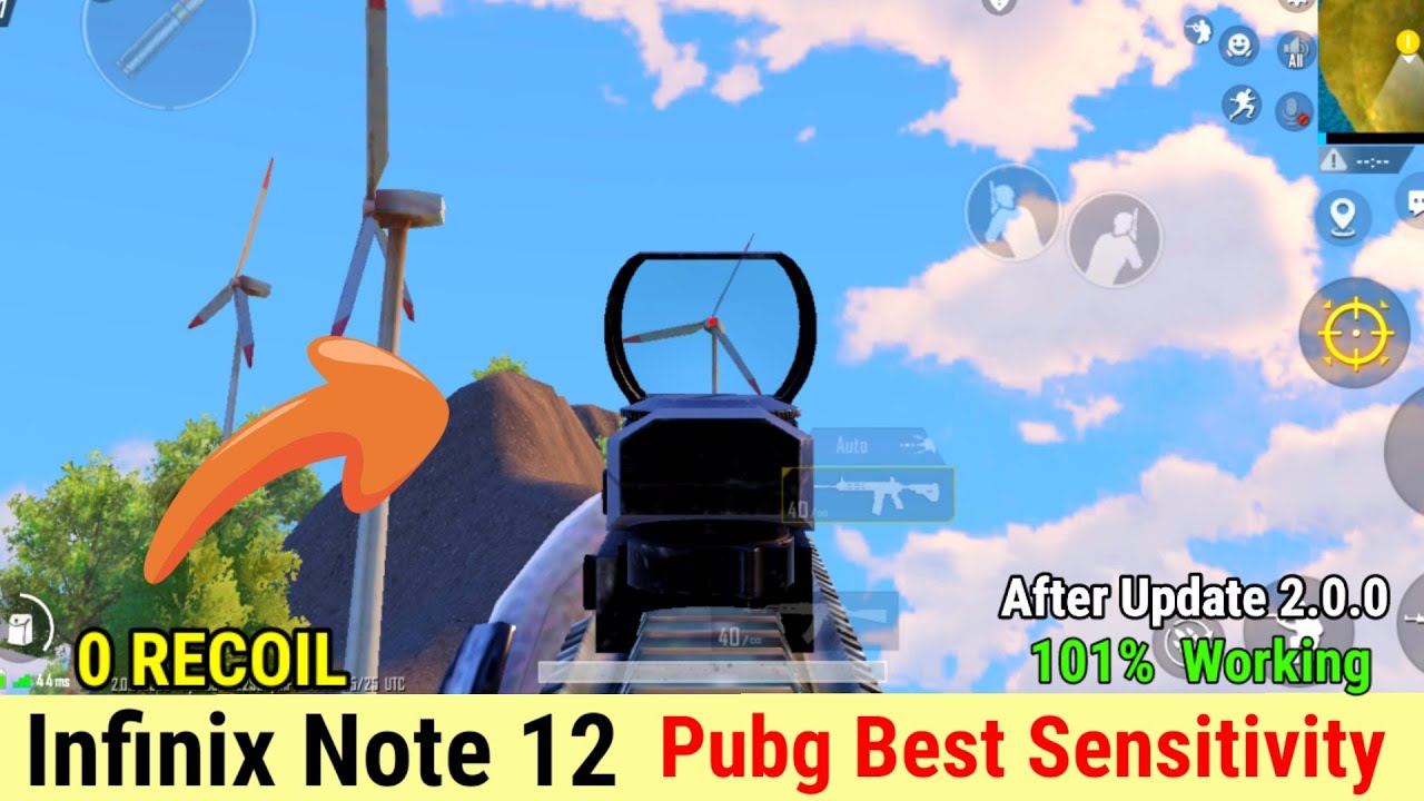 Infinix note 12 pubg sensitivity setting | Infinix note 12 pubg test