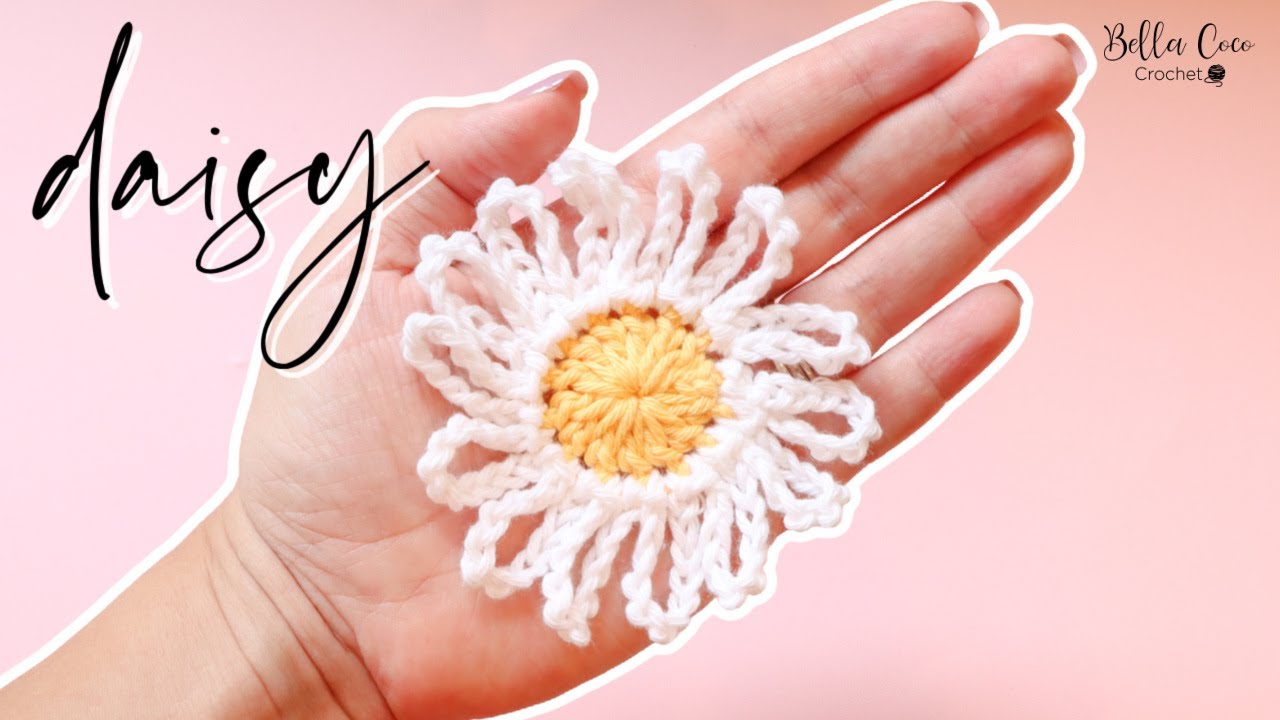 EASY CROCHET DAISY FLOWER | Crochet Flower for beginners