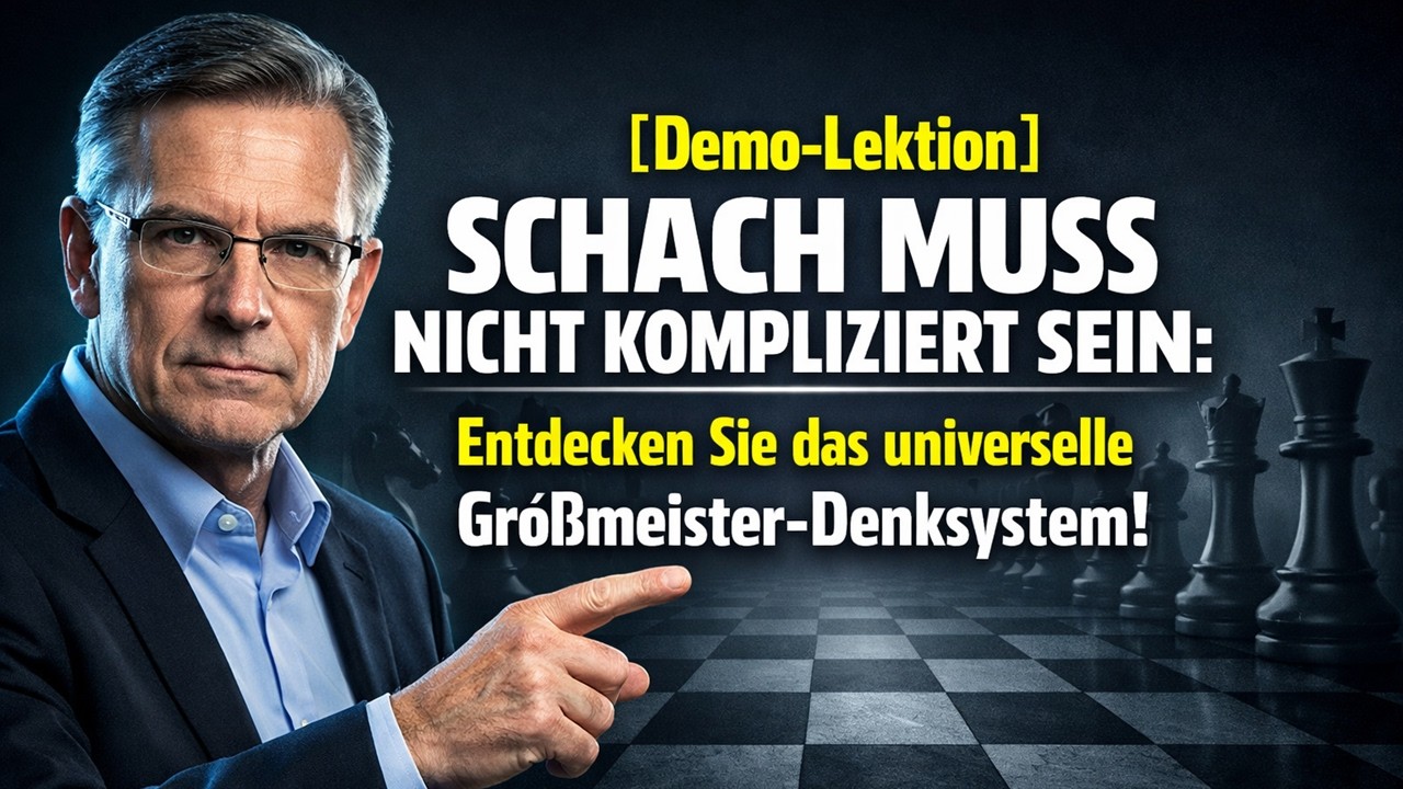 Schach muss nicht kompliziert sein: Entdecken Sie das universelle Großmeister-Denksystem!