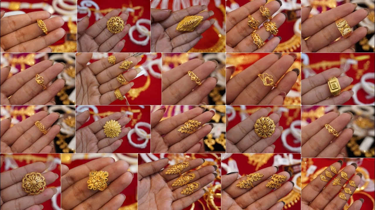Gold Ring designs for women/Gold ring design 2025/1 grams gold  rings for women/sonar aunty design/