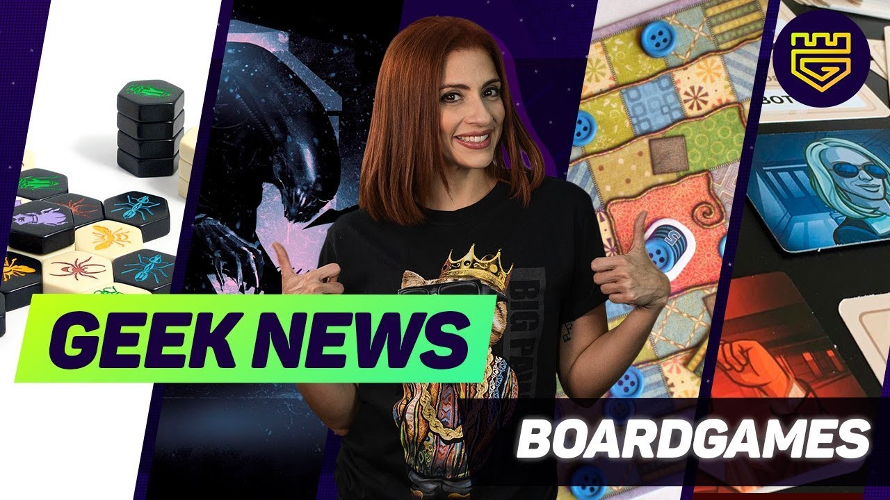 ¡Geek News: Boardgames!  Alien de roleplaying game, Patchwork, Codenames, Hive y Tiny Towns.