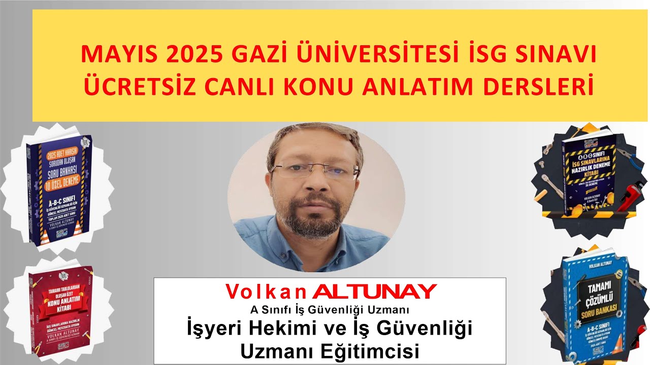 2.2025 Mayıs İSG Sınav Hazırlık Ücretsiz Canlı Konu Anlatım Dersi