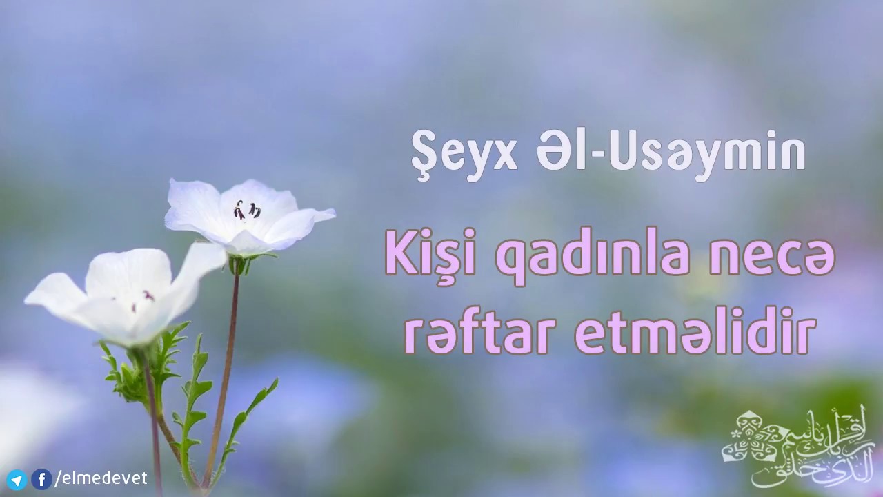 Kişi qadınla necə rəftar etməlidir - Şeyx Useymin