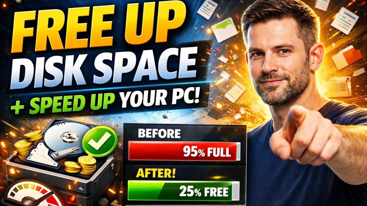 Free Up MASSIVE Disk Space & Speed Up Your PC (Works on Windows 10 & 11)