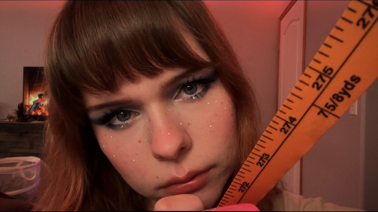 ASMR Measuring You (You Fell Asleep First at The Sleepover) Inspecting and Examining You
