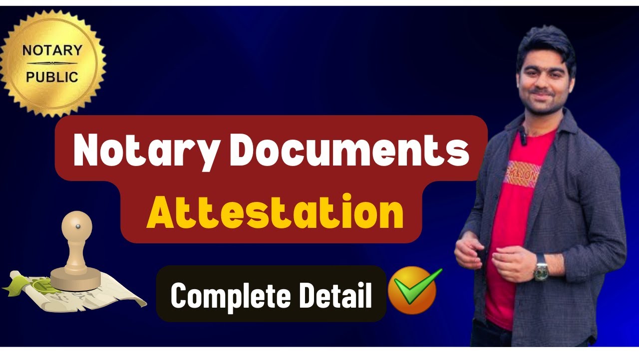 Notary public Attestation 2024 | How to Attest Documents from notary | Notarization
