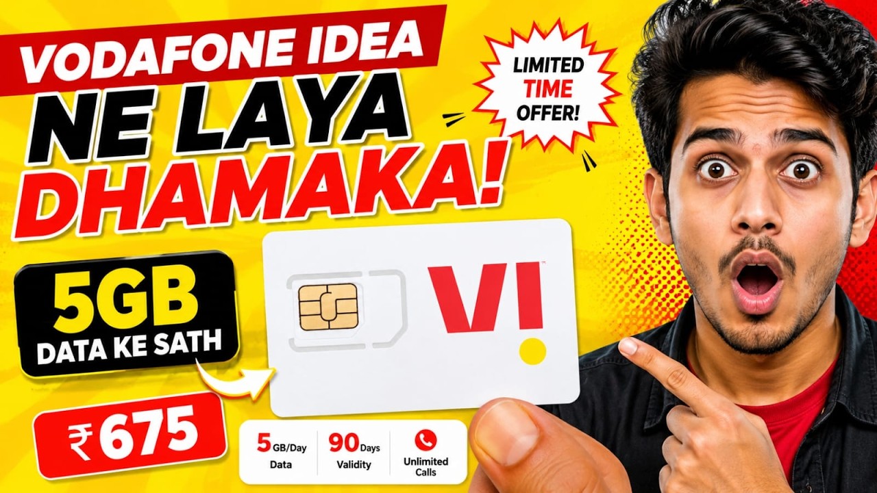 Vodafone Idea Offers Unlimited Calling and 5GB Data Every 30 Days at Rs 7.50 Per Day || VI Blast