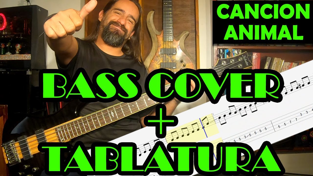 Canción animal – Soda Stereo – Cover en Bajo – Bass Cover + Tablatura