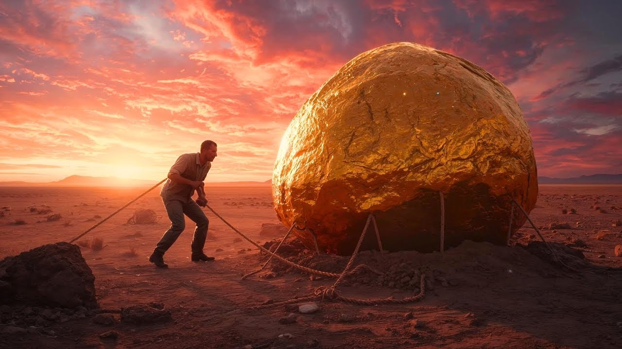 Poor Man found the Hoard of GOLD – But doesn't know how to Extract on his Own. Desert Survival Story