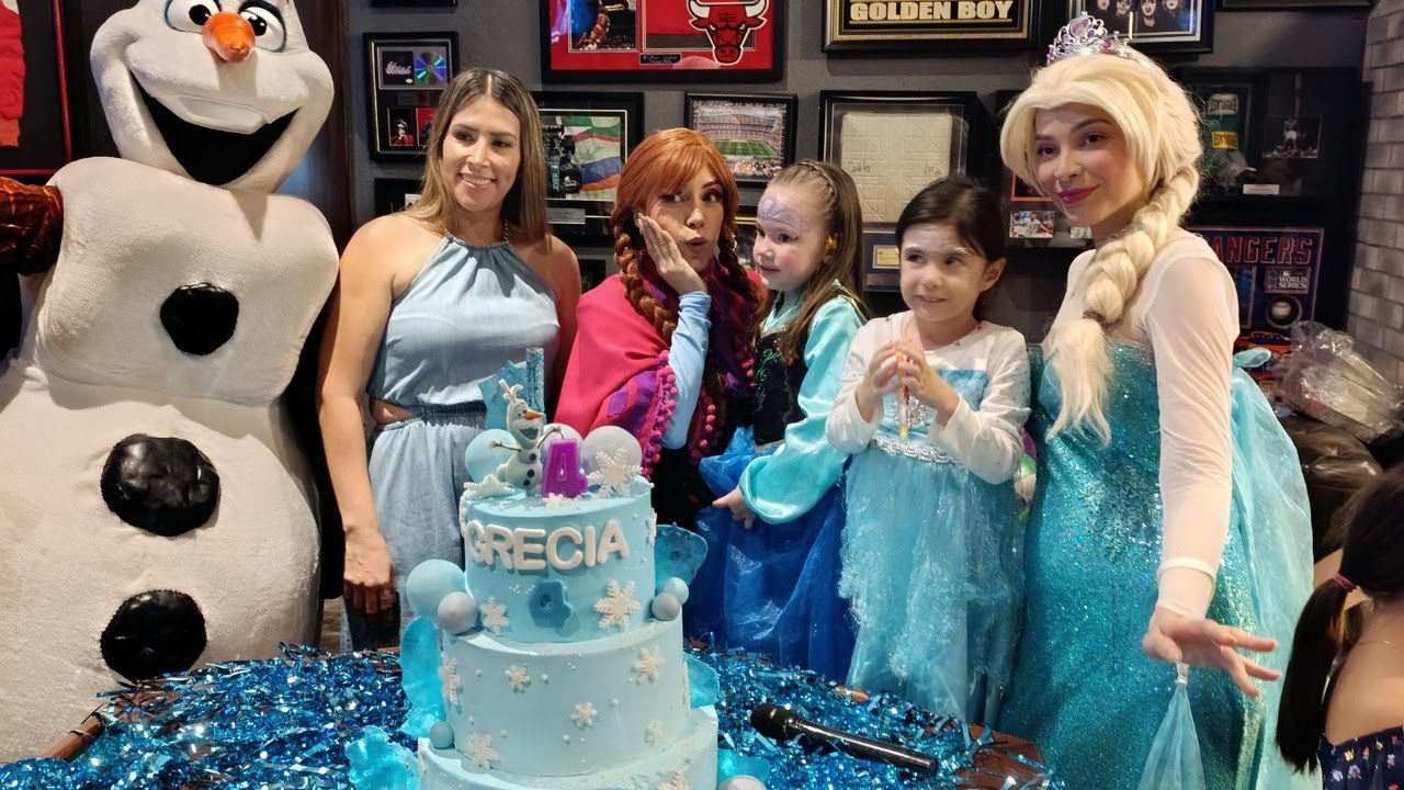 CUMPLEAÑOS 4 DE MI HIJA/ Fiesta de frozen ❄️🎂🥳
