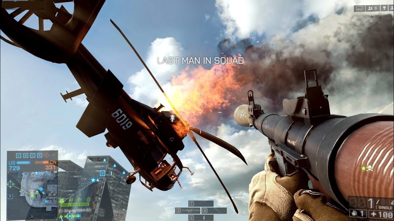 BF4 - 100+1 Helis down - RPG7/SMAW VS Helicopters