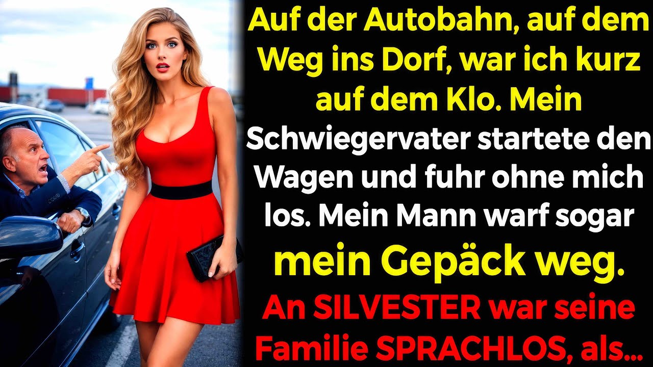 An der Autobahn-Toilette🚾: Schwiegervater fuhr weg, mein Mann warf mein Gepäck🧳… aber 🤫