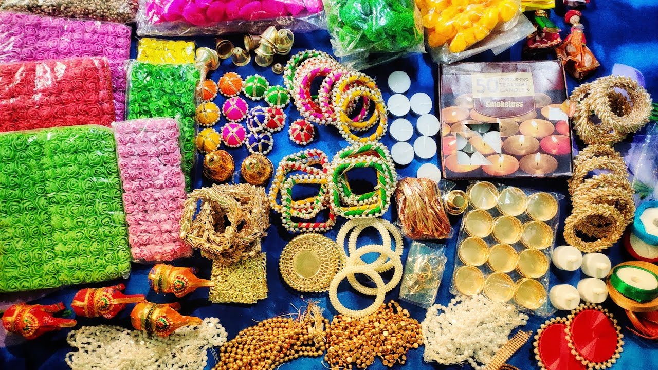 Diwali Craft materials Online shopping haul | Diwali decoration crafts|Instagram store shopping