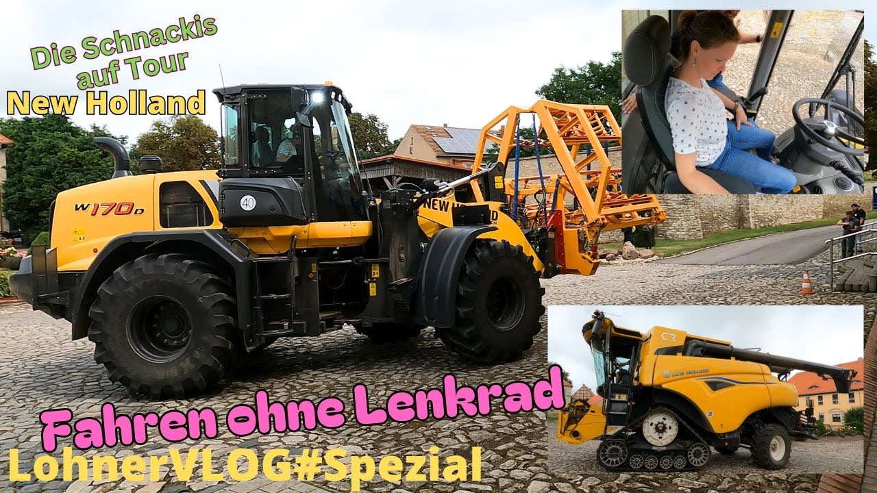 LohnerVLOG#SPEZIAL New Holland Radlader W170D mit Joysticklenkung I CR 7.90 mit Raupe/ Straßenfahrt
