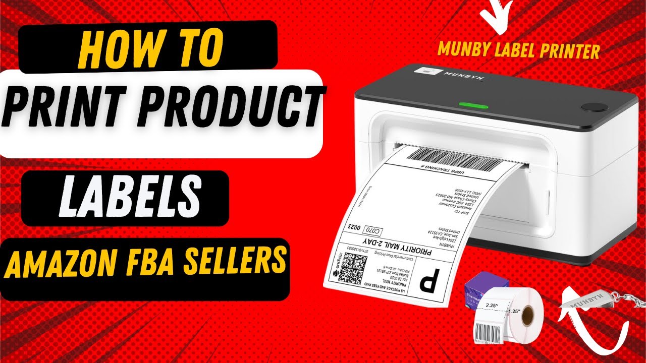 How To Print Barcode Labels For Amazon Fba | how to setup munbyn thermal printer