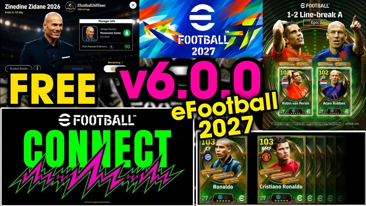 v6.0.0 Big Update: eFootball Connect, New Daily Game, New Epics & Latest Updates of eFootball&trade; 2027