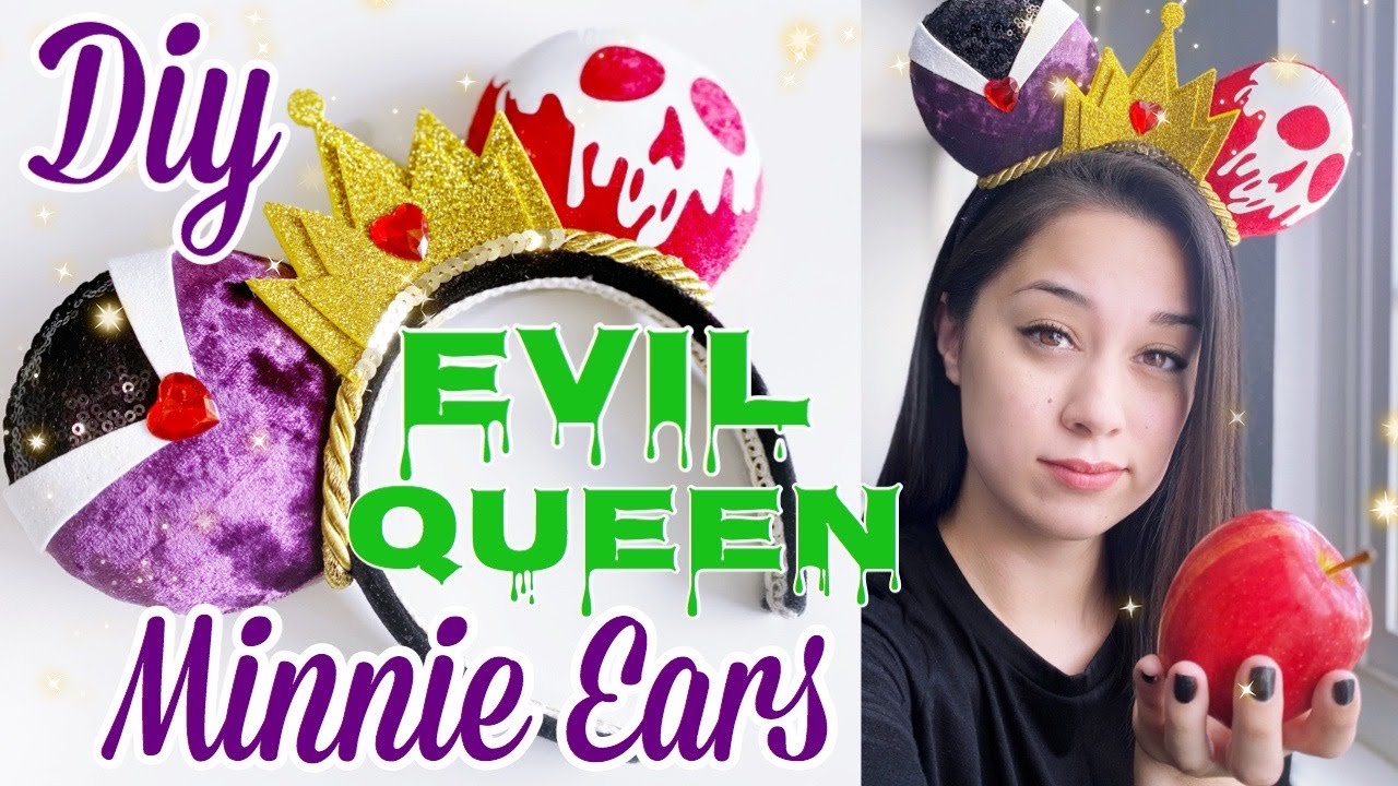DIY Mickey Mouse Ears || How to Make Evil Queen Ears ||  The Witch's Workshop EP. 1