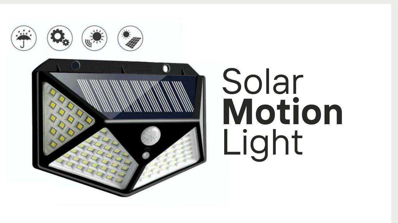 Smart Solar Wall Light with Motion Sensor  |  100 LEDs Waterproof Garden Decoration