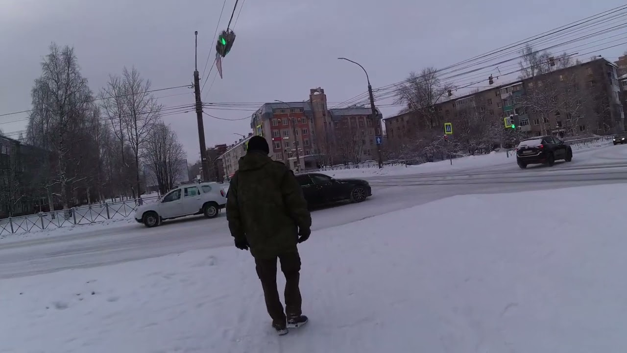 Прогулка по Архангельску. Проспект Ломоносова. 09.02.2026